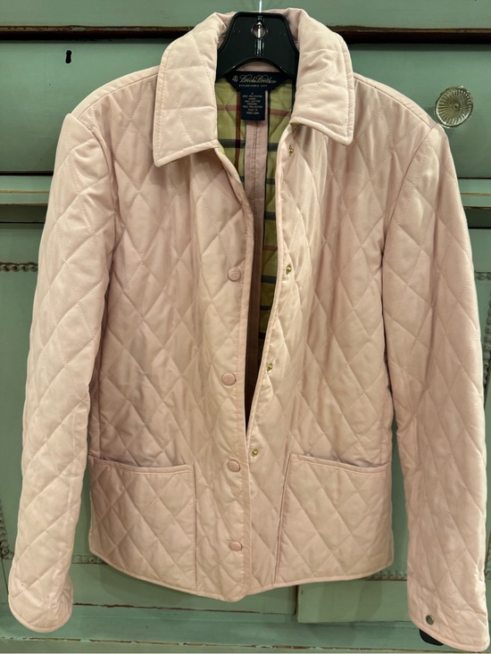 Brooks Brothers Jackets & Blazers - Brooks Brothers Light Pink Quilted Barn Field Quilted Jacket Size 2